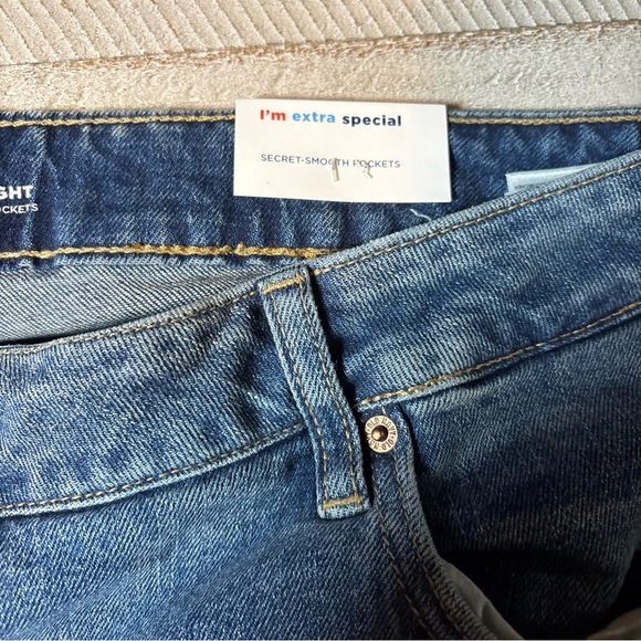 Old Navy Jeans Button-Fly High-Waisted O.G. Straight Cut-Off Size 26 - Picture 7 of 16